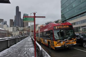 rapid ride c line in snow